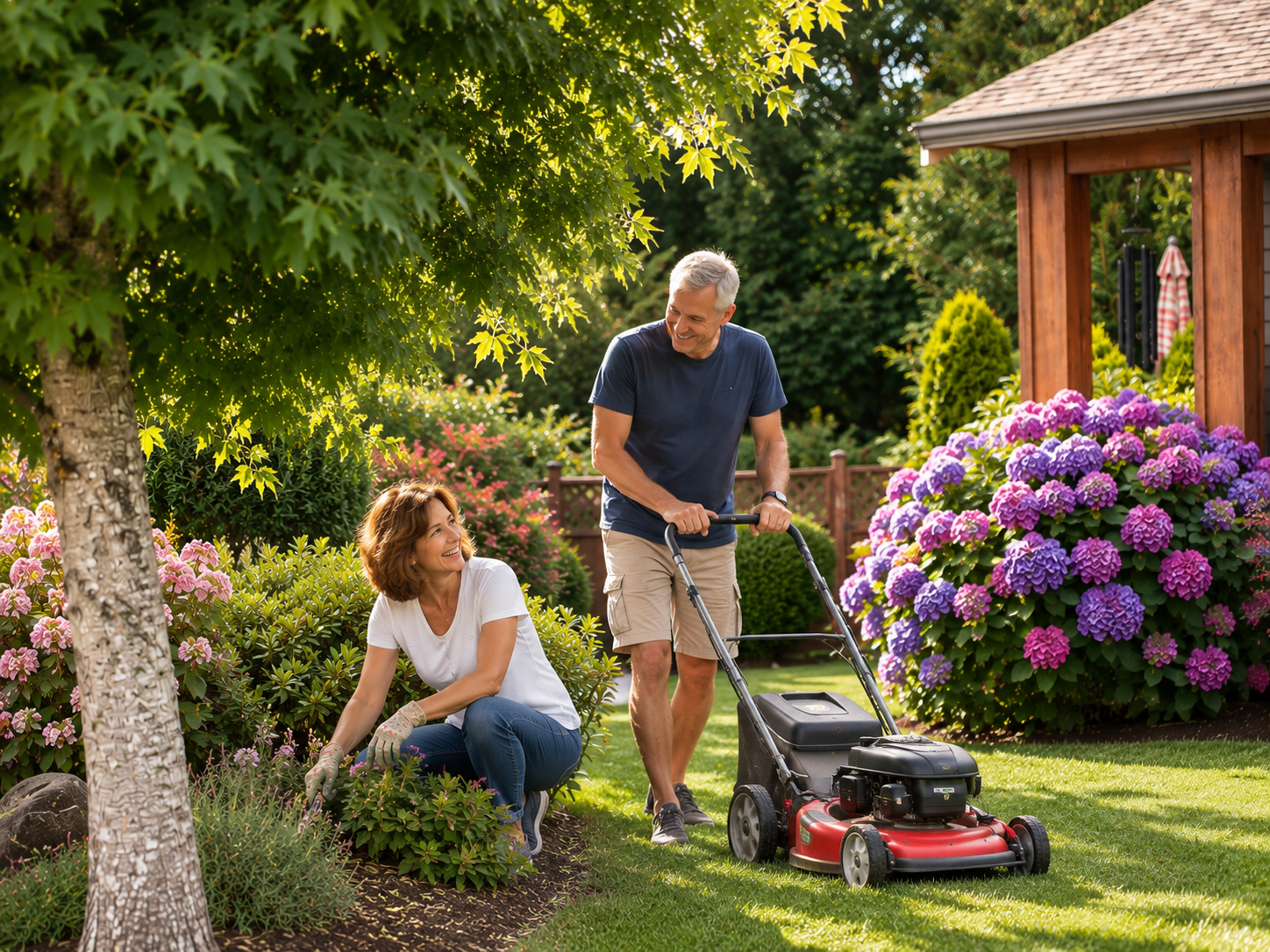 Residents enjoying the peaceful Deerwood Place Estates neighbourhood